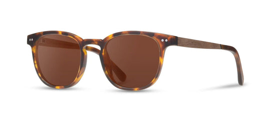 Camp Eyewear - Topo - Matte Tortoise / Walnut; Basic Polarized Brown
