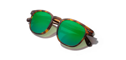 Camp Eyewear - Topo - Matte Tortoise / Walnut; HD Plus Polarized Green Flash