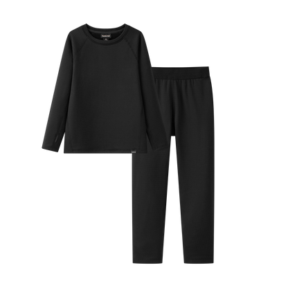 Kids Torrent Layering Fleece Set - Raven Black