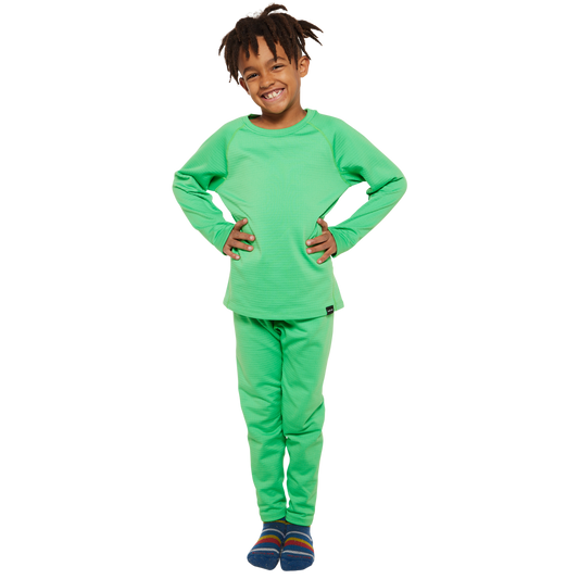 Kids Torrent Layering Fleece Set - Toucan Green