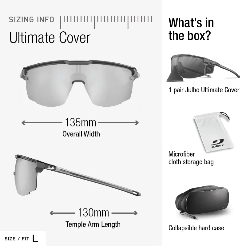 Julbo - Ultimate Cover - Black/Blue REACTIV 0 4 High Contrast