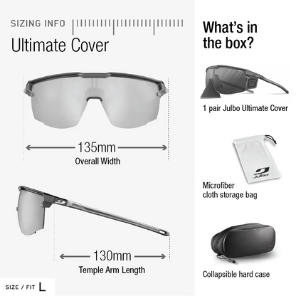 Julbo - Ultimate Cover - Black/Blue REACTIV 0 4 High Contrast