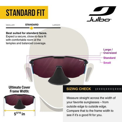 Julbo - Ultimate Cover - Black/Blue REACTIV 0 4 High Contrast
