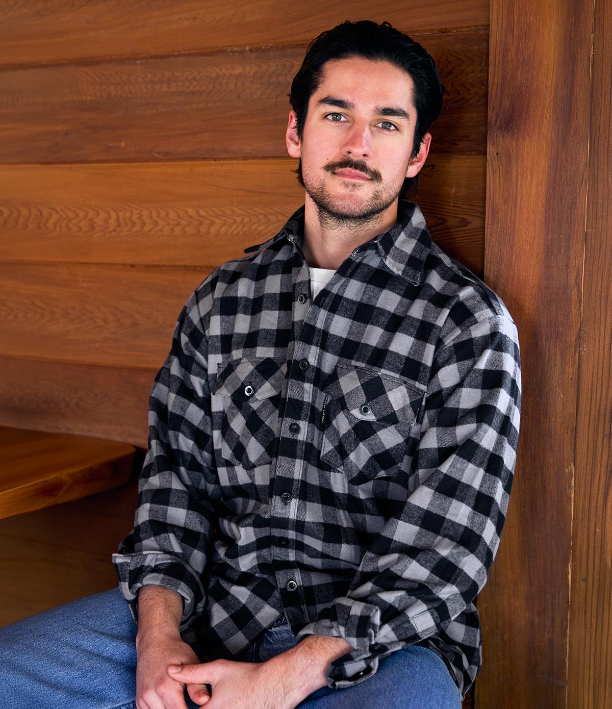 Men's Classic Flannel Shirt - Gray Buffalo