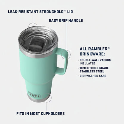 Yeti Coolers - Rambler 30oz Travel Mug - Seafoam