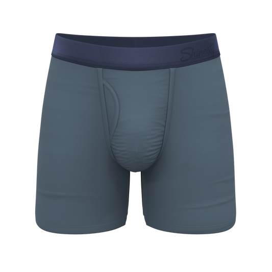 The Wake In The Lake | Tonal Teal Ball Hammock® Pouch Underwear With Fly