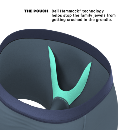 The Wake In The Lake | Tonal Teal Ball Hammock® Pouch Underwear