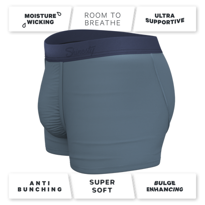 The Wake In The Lake | Tonal Teal Ball Hammock® Pouch Trunks Underwear