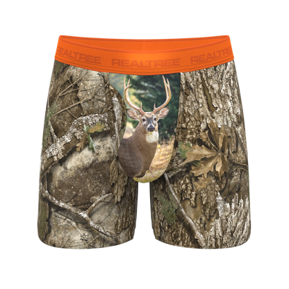 The Wild Game | Realtree x Shinesty Neon Orange Ball Hammock® Pouch Underwear With Fly