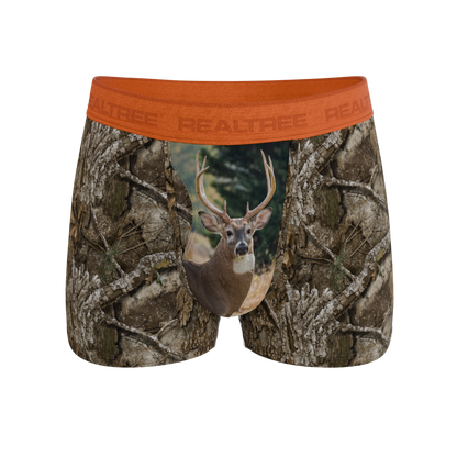 The Wild Game | Realtree x Shinesty Neon Orange Ball Hammock® Pouch Trunks Underwear
