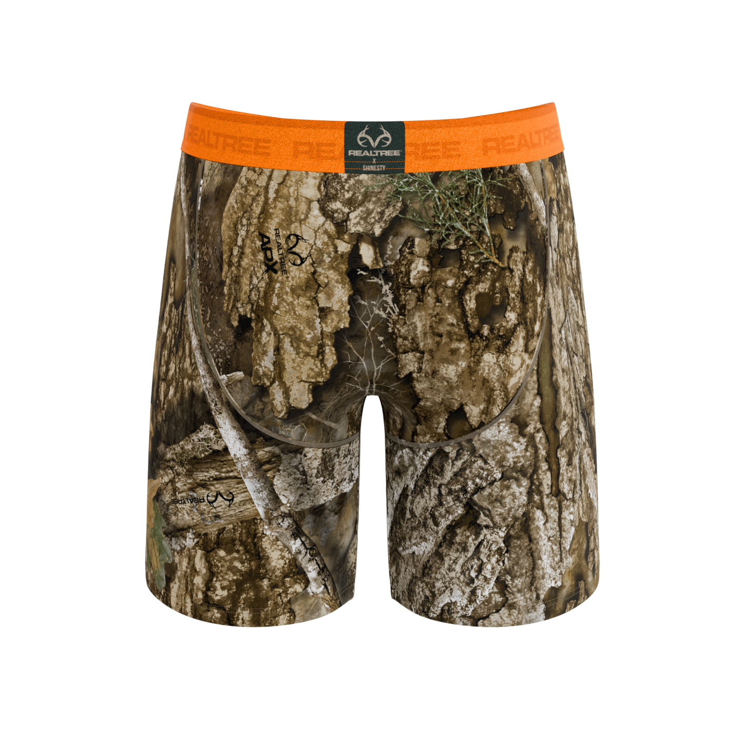 The Wild Game | Realtree x Shinesty Neon Orange Long Leg Ball Hammock® Pouch Underwear With Fly