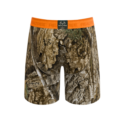 The Wild Game | Realtree x Shinesty Neon Orange Long Leg Ball Hammock® Pouch Underwear With Fly