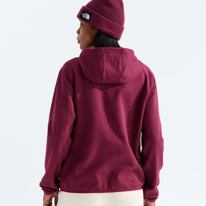 The North Face - Women's TNF Performance Fleece Full Zip Hoodie - Burgundy Crush Light Heather