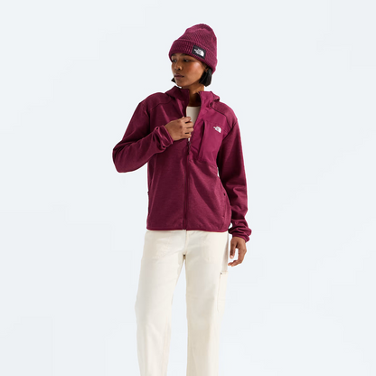 The North Face - Women's TNF Performance Fleece Full Zip Hoodie - Burgundy Crush Light Heather