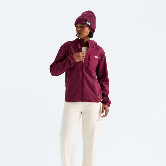 The North Face - Women's TNF Performance Fleece Full Zip Hoodie - Burgundy Crush Light Heather
