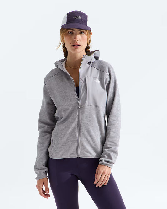 The North Face - Women's TNF Performance Fleece Full Zip Hoodie - TNF Pale Grey Heather
