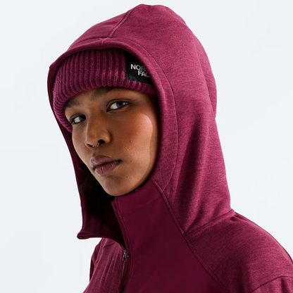 The North Face - Women's TNF Performance Fleece Full Zip Hoodie - Burgundy Crush Light Heather