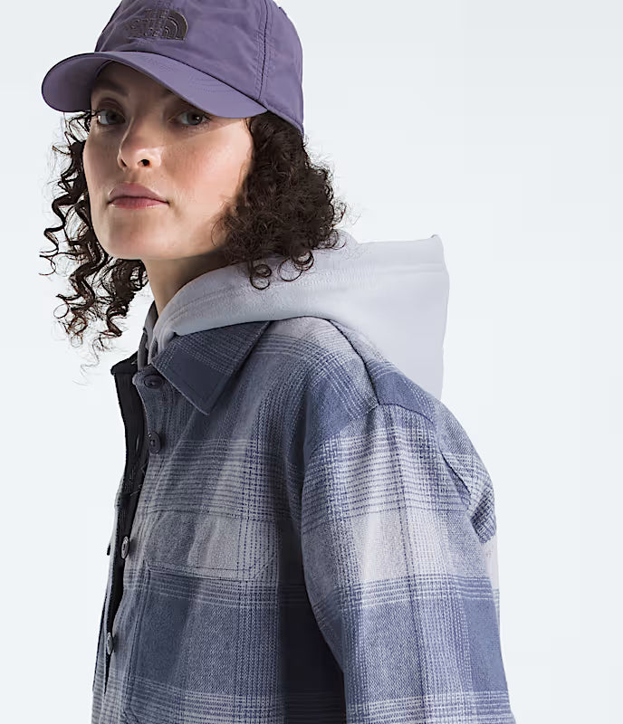 The North Face - Womens Valley Flannel Shirt Plaid - Twilight Galaxy TNF Shadow Plaid