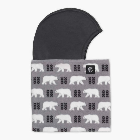 Turtle Fur - Kids Playful Prints Fleece Shellaclava - Polar Plunge