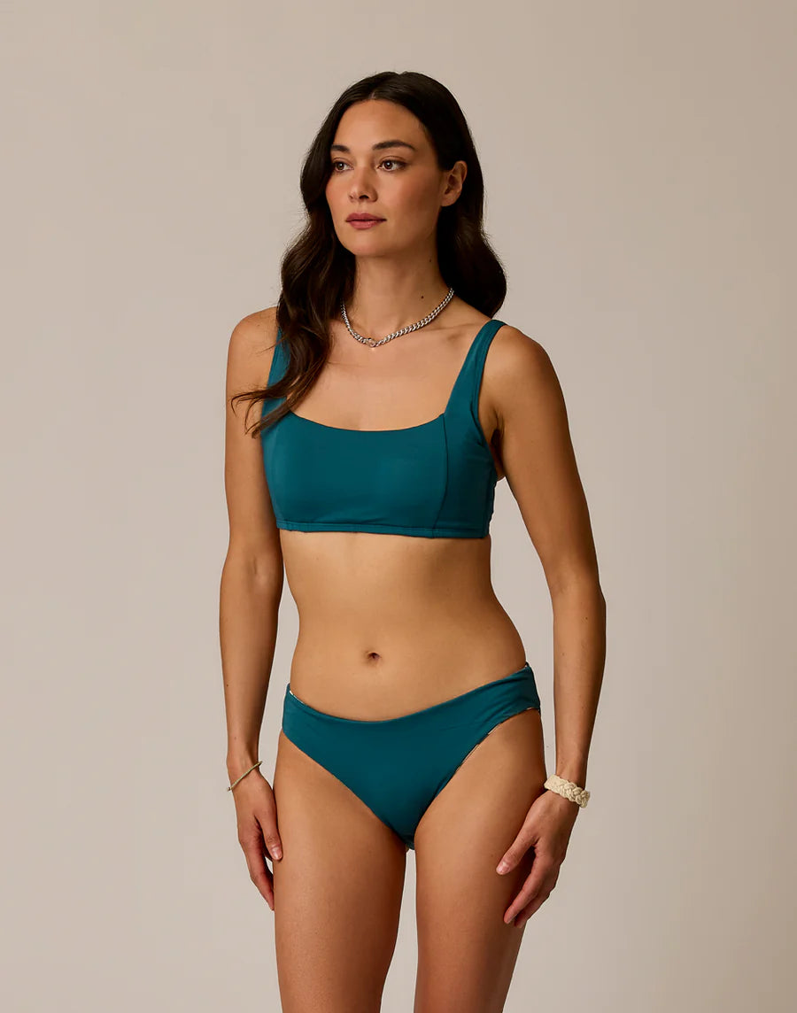 Carve Designs - St. Barth Reversible Bottom - Women's - Palmetto/Nightdive