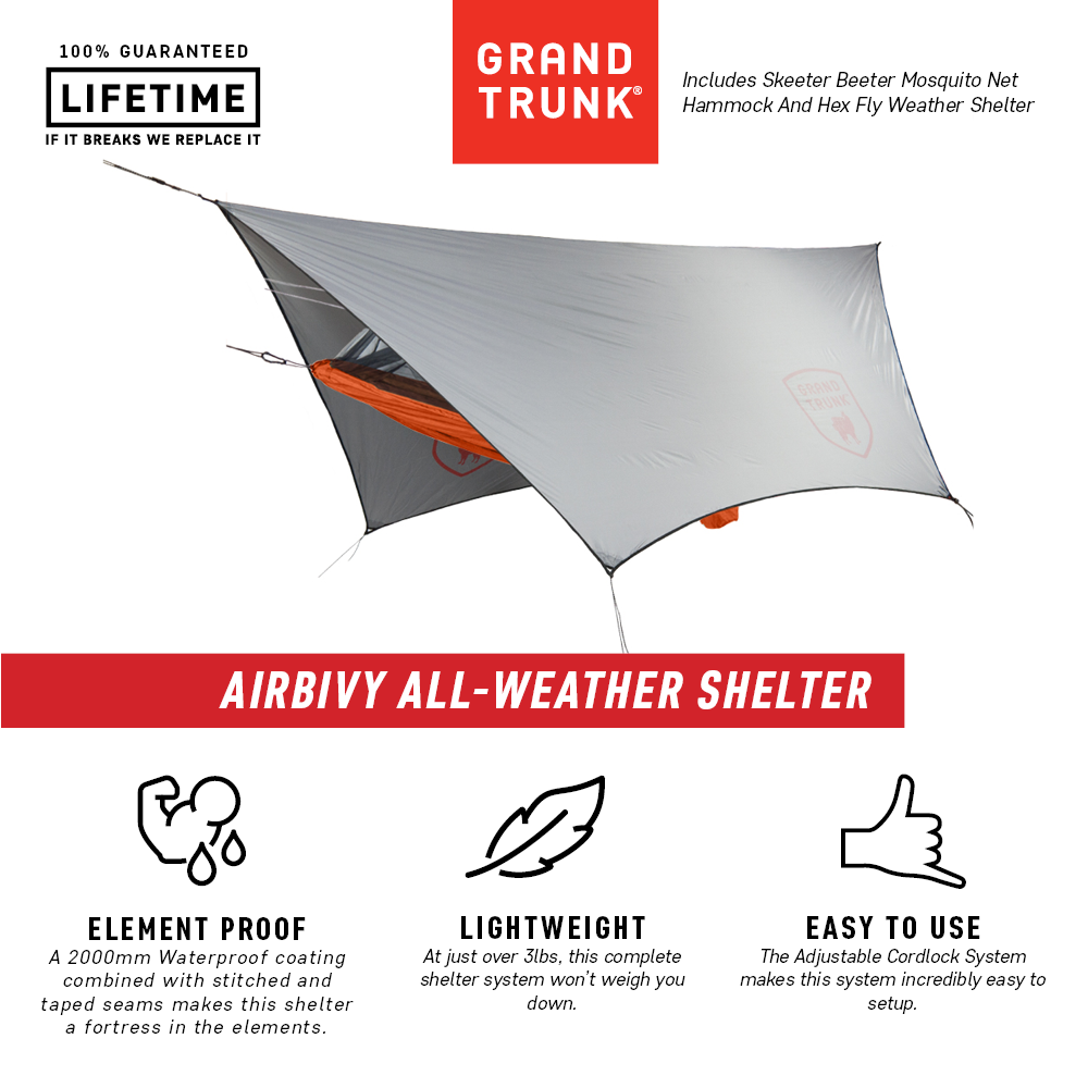 Grand Trunk - Air Bivy All Weather Shelter - Rust
