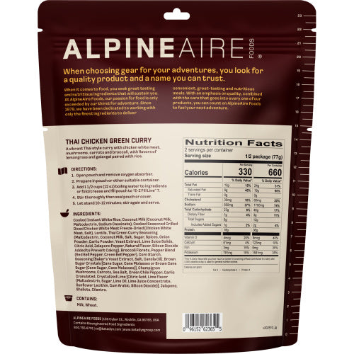 AlpineAire - Thai Chicken Green Curry