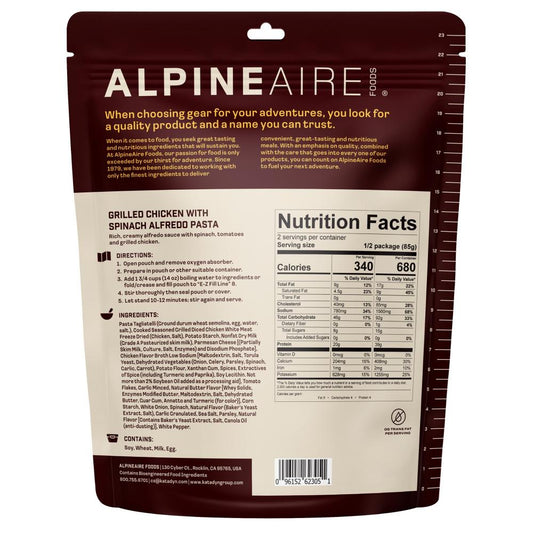 Alpine Aire - Grill Chick w Spinach Alfredo