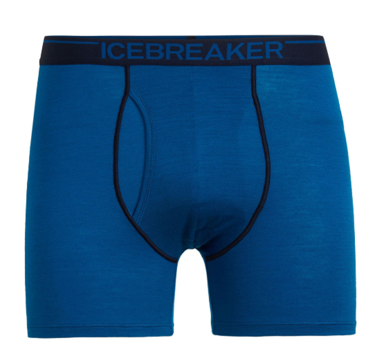 Icebreaker - Anatomica Boxers with Fly - Black/Monsoon