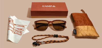 Camp Eyewear - Crag - Clay / Arches Engraved; HD Plus Polarized Brown