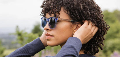 Camp Eyewear - Arrowcrest - Fern / Walnut; HD Plus Polarized Blue Flash