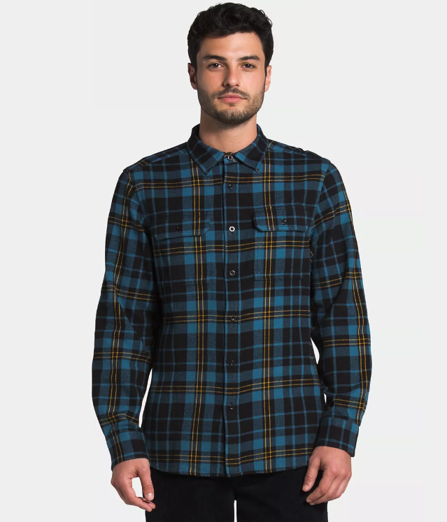 The North Face - Arroyo Flannel Shirt - Men's - Smoked Pearl Macro Plaid