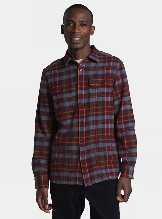 The North Face - Arroyo Flannel Shirt - Men's - Smoked Pearl Macro Plaid