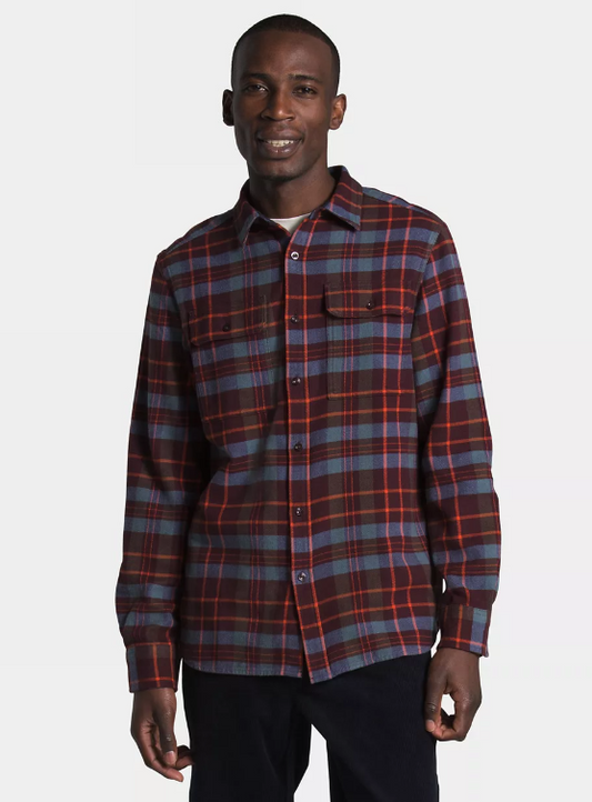 The North Face - Arroyo Flannel Shirt - Men's - Smoked Pearl Macro Plaid