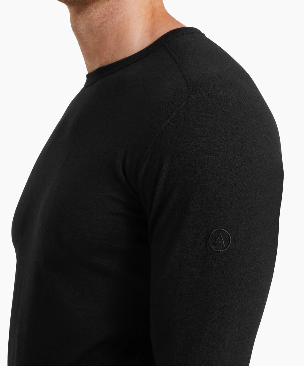 Artilect - Men's Redstone 185 Long Sleeve Crew - Black