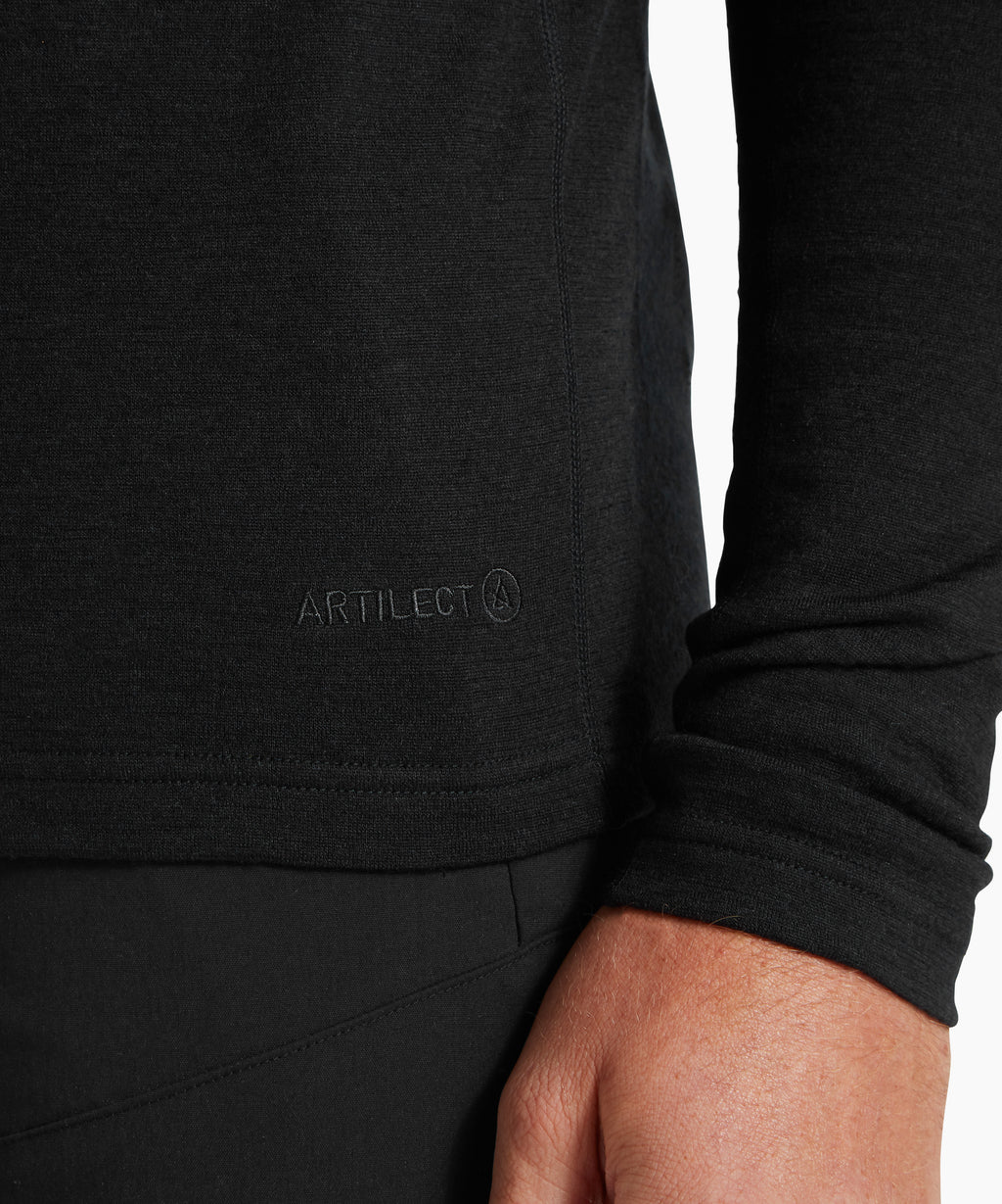Artilect - Men's Redstone 185 Long Sleeve Crew - Black