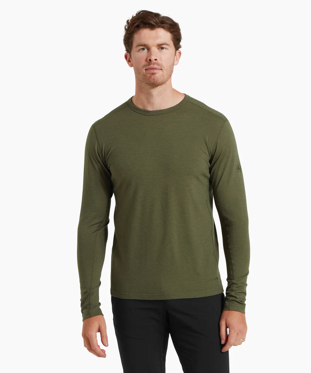 Artilect - Men's Redstone 185 Long Sleeve Crew - Deep Green
