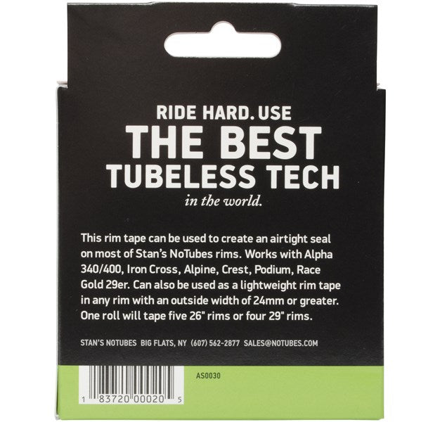 Stans NoTubes - Yellow Rim Tape 10 Yards - Yellow