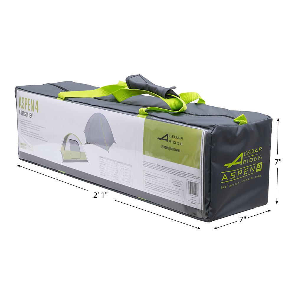 Cedar Ridge - Aspen 4 Tent - Gray Citrus - Gray Citrus