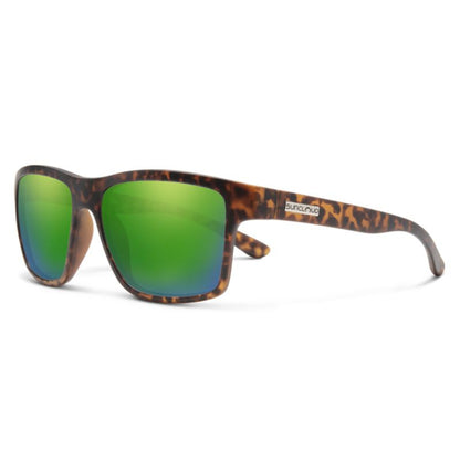 Suncloud - A-Team - Matte Tortoise; Polarized Green Mirror