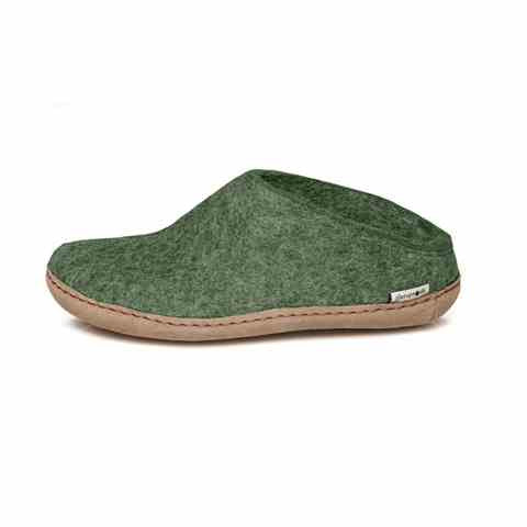 Glerups - Slip On Wool Slipper - Forest