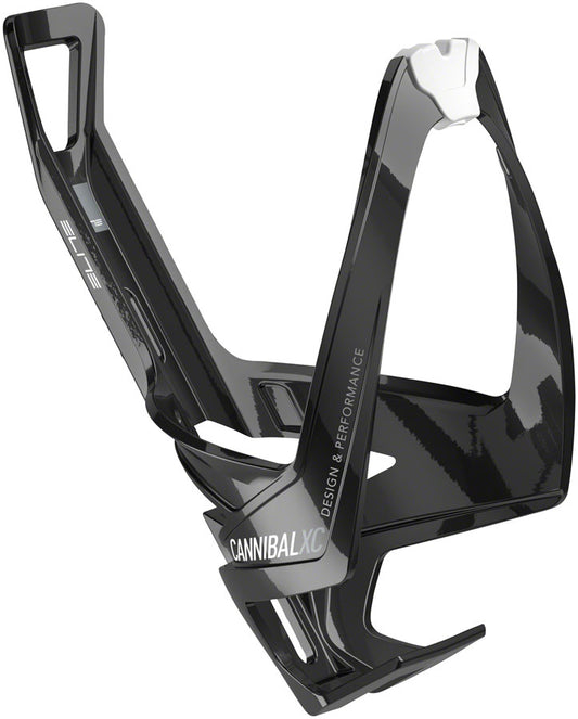 Elite - Cannibal XC Bottle Cage - Gloss Black/White