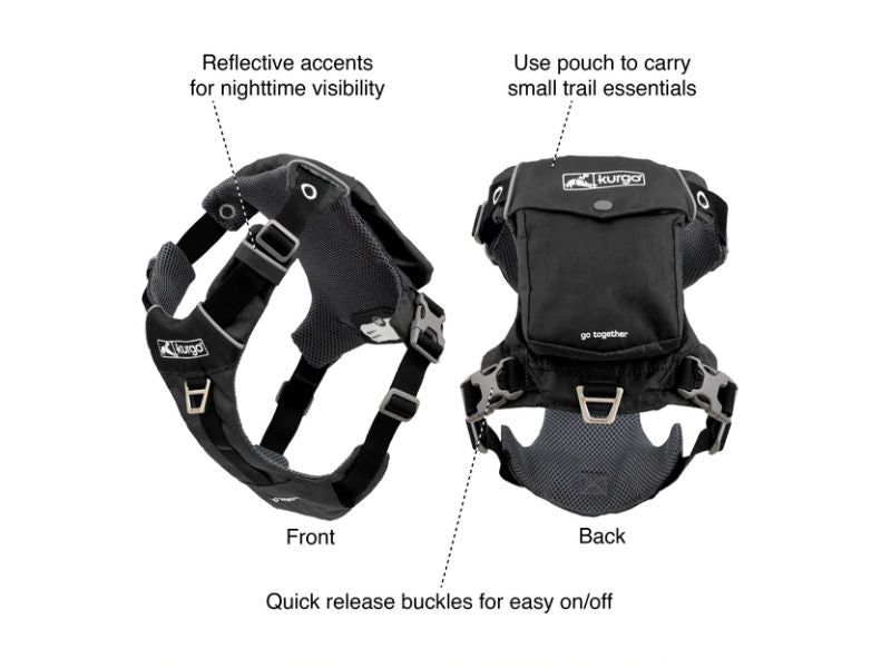 Kurgo - Stash n' Dash Harness - Black