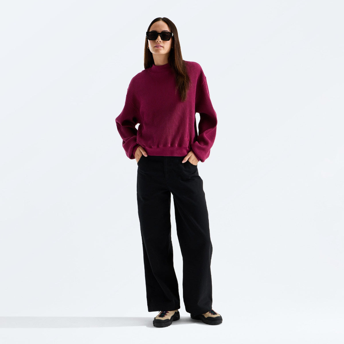 The North Face - Women's Chabot 2.0 Mock-Neck - Burgundy Crush
