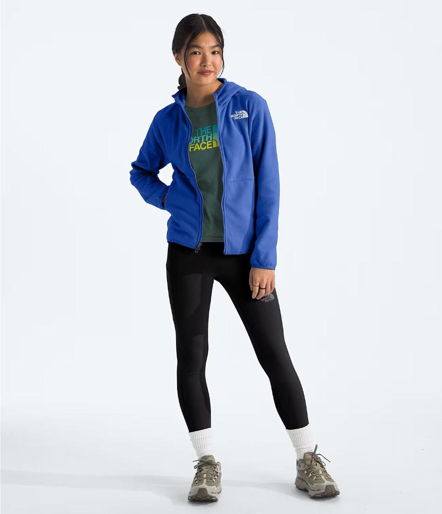 The North Face - Glacier Full Zip Hooded Jacket - Teen - Hero Blue