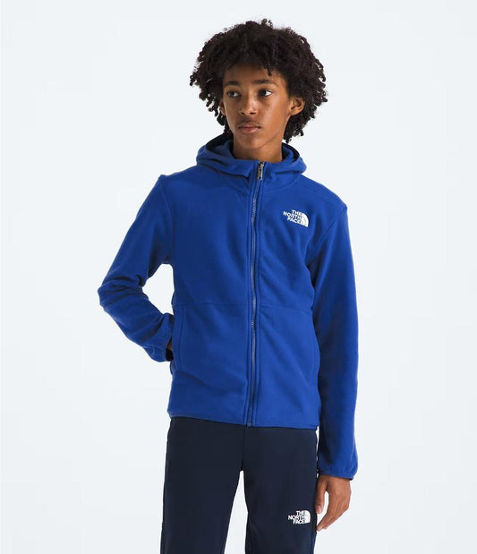 The North Face - Glacier Full Zip Hooded Jacket - Teen - Estate Blue