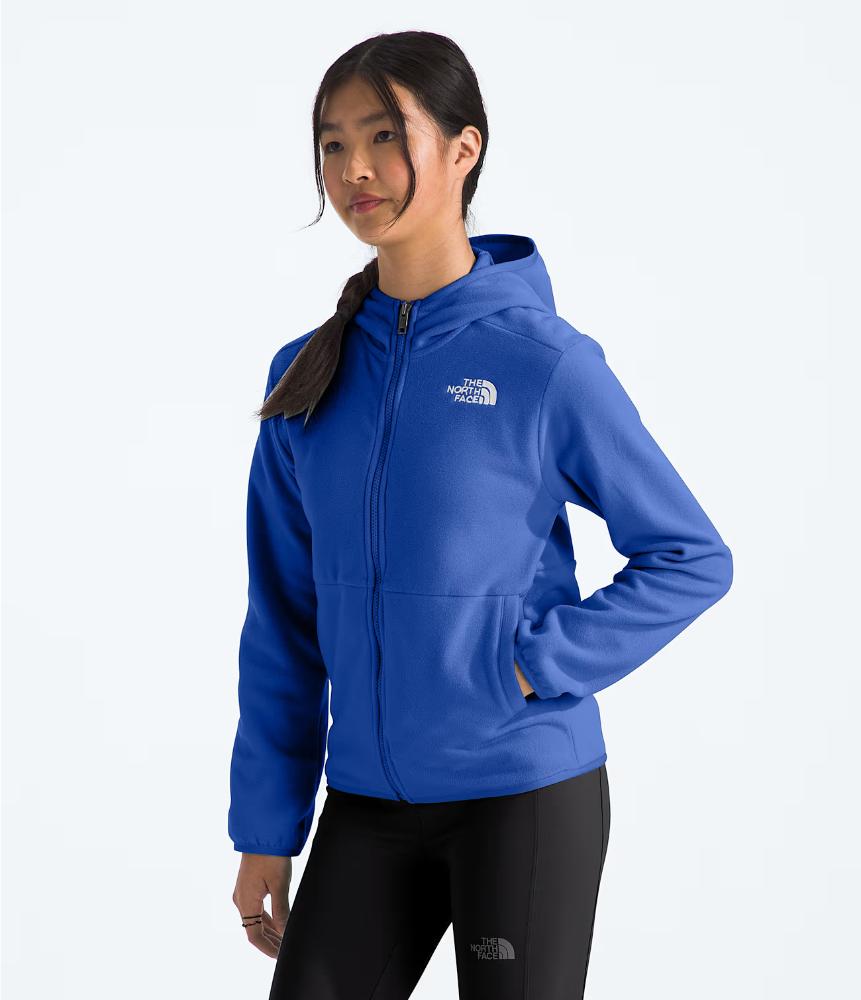 The North Face - Glacier Full Zip Hooded Jacket - Teen - Hero Blue