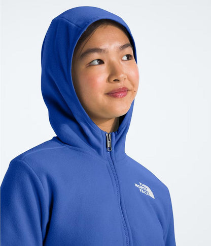 The North Face - Glacier Full Zip Hooded Jacket - Teen - Cyber Pink