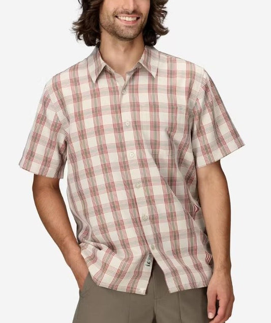 Marmot - Eldridge Novelty Classic Short Sleeve Shirt - Men's - Birch Bark Oliver Plaid