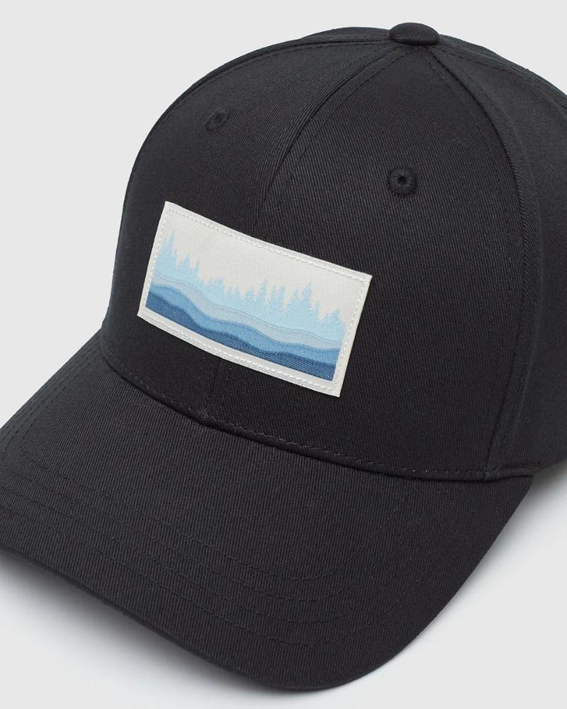 Tentree - Juniper Wave Elevation Hat - Meteorite Black/Blue Falls