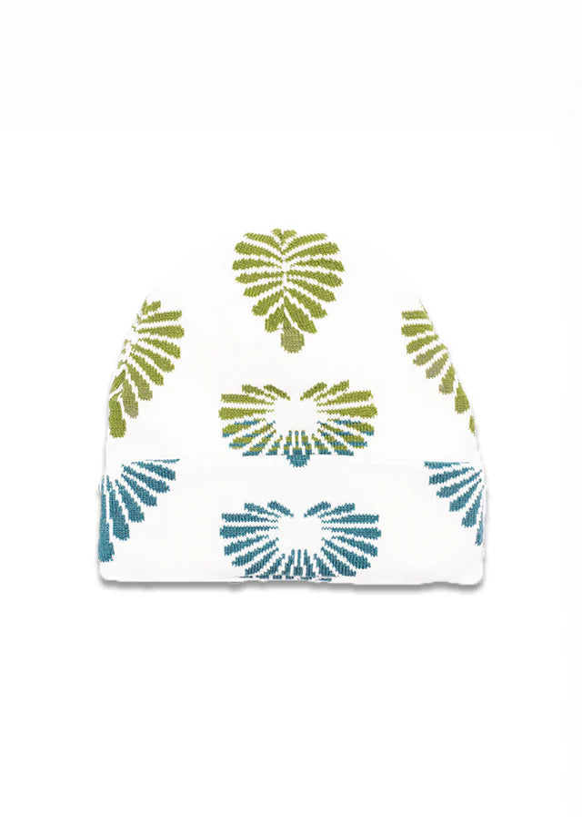 4T2D - Palm Heart Knit Beanie - White